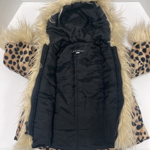 Rosetta Millington Leopard Print Zip Up Hooded Coat - Picture 3 of 5